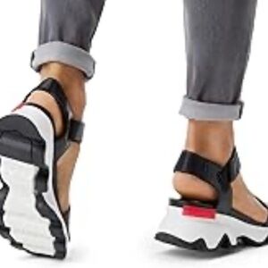 Sorel Black and White Women's Sandals